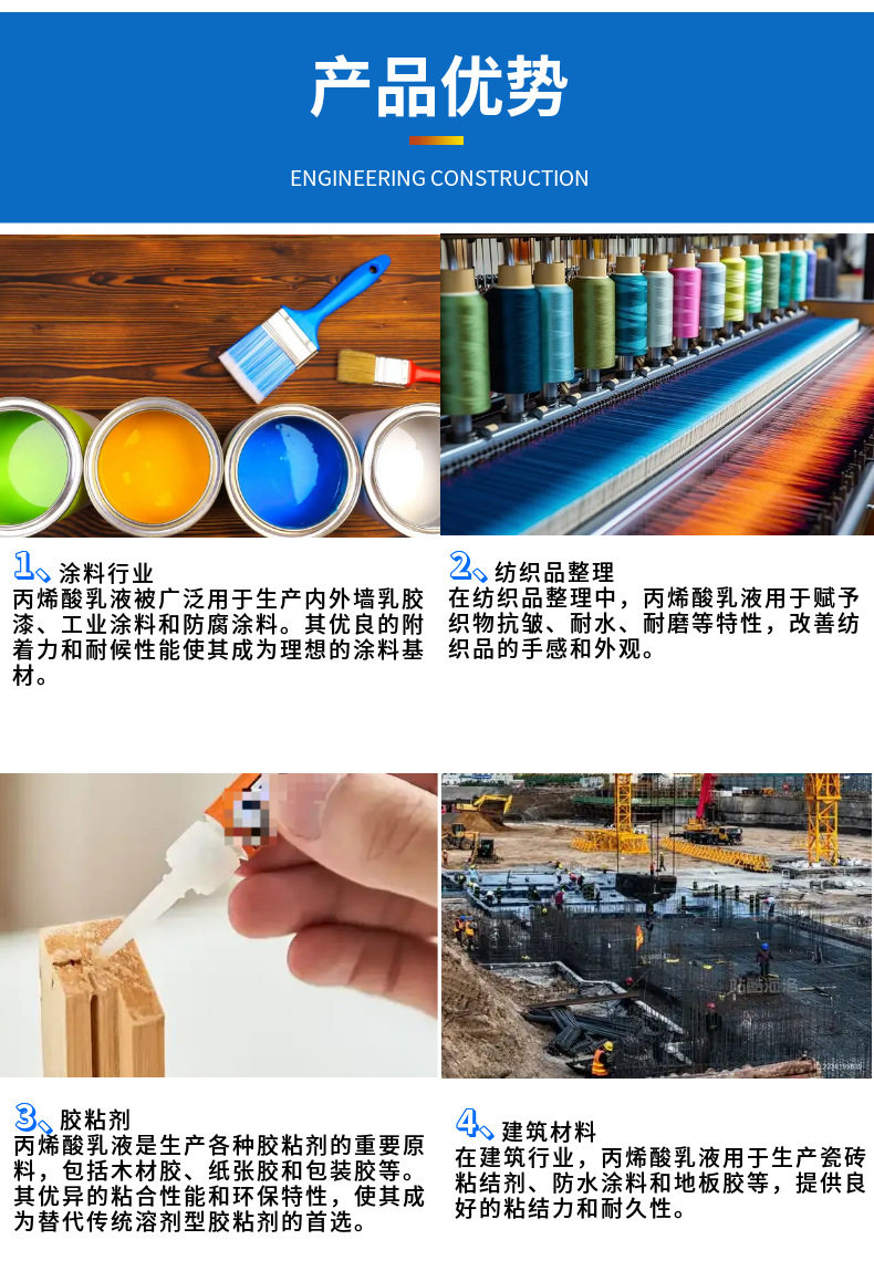 苯丙乳液真石漆纯丙乳液丙烯酸乳液罩光封底乳液弹性乳液涂料防水(8)