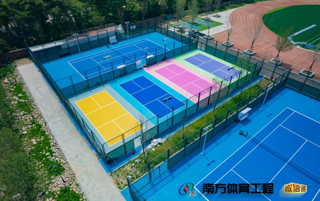 网球场匹克球场弹性丙烯酸材料（可包工包料）篮球场